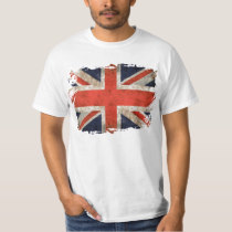 Union Jack destrozado envejecido Camiseta