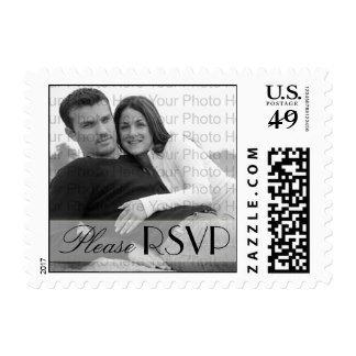 Custom Photo Please RSVP Wedding Postage