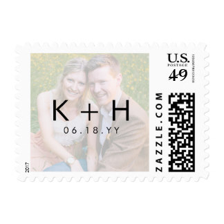 Minimalist Photo Wedding Postage