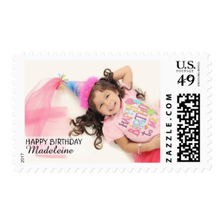 Personal Birthday Party Photo Postage