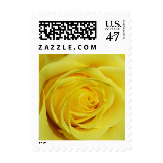 Yellow Rose Photo Wedding Stamp