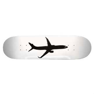 Aircraft Jetliner Black Flight Customize Color Skateboard Deck