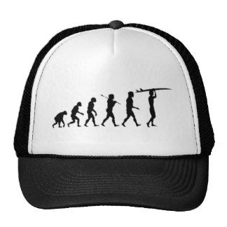 Evolución de practicar surf gorro