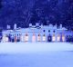 Luggala, Ireland, surrounded by snow.