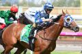 Damian Lane riding Kenedna wins Race 5, the Vanity during Melbourne Racing at Flemington Racecourse on February 18, 2017.