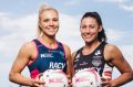 Leaders: Kate Maloney of the Melbourne Vixens and Madi Robinson of the Collingwood Magpies will do battle for the first ...