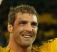 WELLINGTON, NEW ZEALAND - OCTOBER 09: Lock Dan Vickerman of Australia celebrates following his team's victory during ...