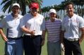 On the course: Donald Trump and Rory McIlroy.