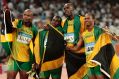 Jamaica's gold medal winning relay team in 2008.