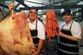 David Lambourn and his son Aaran Lambourn are the fifth and sixth generation of their family to work in a butcher's shop ...