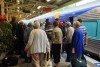 Passengers leave train at Muswellbrook