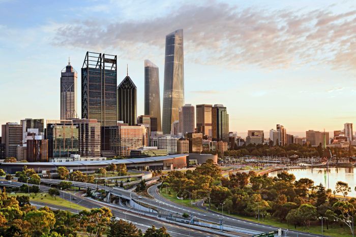 The view from Kings Park of the proposed World Trade Center Perth