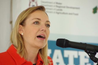 Water Minister Mia Davies