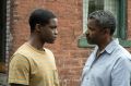 Jovan Adepo, left, and Denzel Washington in a scene from <I>Fences</I>, which began life as a stage play. 