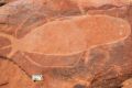 Rock carvings on the Burrup Peninsula, near Karratha.