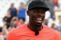 Usain Bolt performs for fans during the 2017 Nitro Athletics Series at Lakeside Stadium.