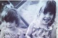 Kerri Sackville, right, and her late sister Tanya, as children. 