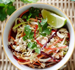 Eat the rainbow: Pete Evans' paleo pad thai salad.