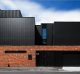 The exterior of a Windsor townhouse by Pleysier Perkins shows the effectiveness of black.