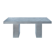 Rectangular dining table light grey Mineral - Garden Dining & Patio Tables