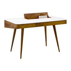 Corian & Walnut Desk - Desks & Writing Bureaus