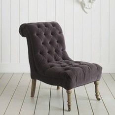 Zelda Nursing Chair, Gray Velvet - Armchairs & Accent Chairs