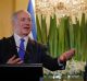 Israeli Prime Minister Benjamin Netanyahu, left, with Australian Prime Minister Malcolm Turnbull during their joint ...