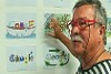 TV STILL Of judge, and artsist Ken Done, at the 'Doodle for Google' kids art competition.