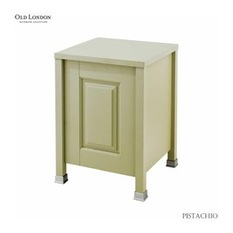 Old London 450mm Laundry Basket Unit - Pistachio - Bathroom Cabinets & Shelves