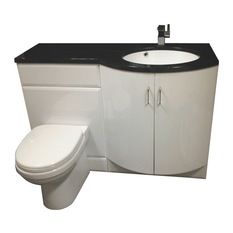 Sparkle Left Hand Complete Set - Bathroom Vanity Units & Sink Cabinets