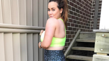 Sophie Cachia tells her followers she's focused on recovery and not on losing weight, following the birth of her ...