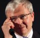Calls for early intervention: Former prime minister Kevin Rudd has backed a justice target.