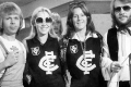 ABBA's Agnetha and Frida wearing Carlton's jumpers.