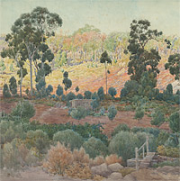 Detail: James W.R. LINTON Falls Road, late evening, 1926 Perth, Purchased 1980