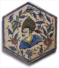 image: Iran Tile 17th century 