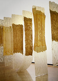 Eva Hess Contingent 1969 cheesecloth, latex, fibreglass National Gallery of Australia, Canberra