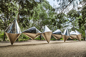 image: Bert Flugelman 'Cones' 1976/82 polished stainless steel Collection of the National Gallery of Australia © Bert Flugelman