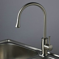  - Nickel Brushed Single Handle Kitchen Tap T1702S - Kitchen Taps