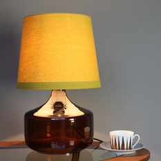  - Claus brown glass bottle lamp - Table Lamps