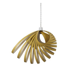 Kaigami - KaiGami Birch Nautica Pendant With Lamp Shade, Yellow, Large - Pendant Lighting