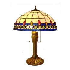  - Grande 18 Inch Regal Tiffany Table Lamp - Table Lamps
