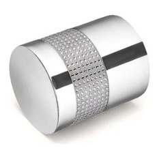  - Swarovski Crystal 2012 Polished Chrome/Silver Mortice Doorknob Set - Cupboard & Drawer Knobs