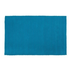 Tapis Basketweave Bleu - 90 x 150 cm - Tapis de Décoration