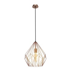  - Eglo Wire Vintage Ceiling Light Copper - Pendant Lighting