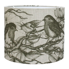 Cream Cornwall - Game and Garden Robin Ceiling Pendant Lampshade, Medium - Lighting