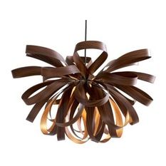 7Gods Lighting - 7Gods Lighting George Pendant Lamp, Rosewood, Small - Pendant Lighting