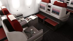 LATAM 787-9 Dreamliner business class.