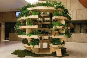 The Ikea Growroom is a spherical vertical garden designed to maximise space and light for ideal growing conditions.