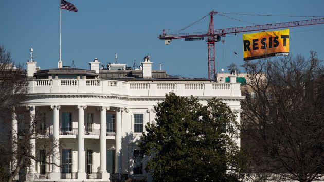 Greenpeace banner