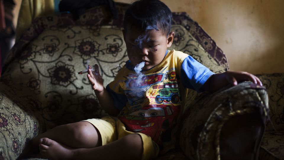 Five-year-old Ardian Azka Mubarok 